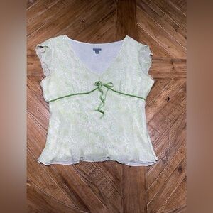 Ann Taylor 100% Silk Floral Sleeveless Blouse Size 14 Lined Side Zip 💚